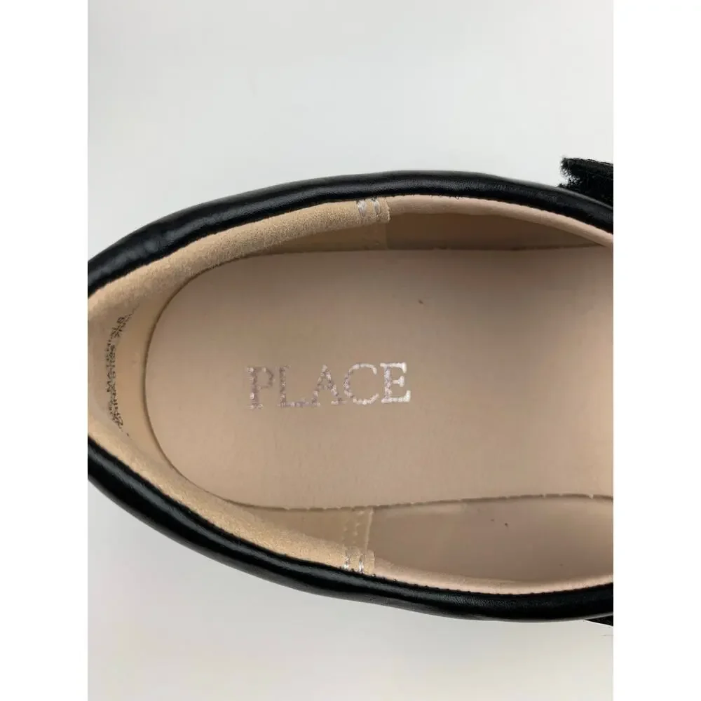 The Childrens Place Black Cat Mary Jane Shoes Flats Kids Big Girls Size 3